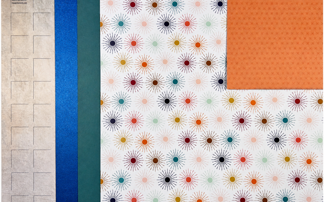Autumn Garden Ready Set Plus coordinating specialty scrapbook papers