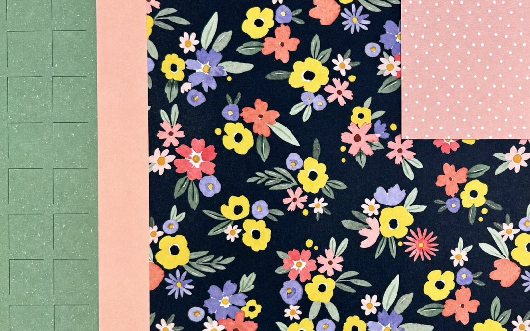 Garden Duet Ready Set coordinating scrapbook papers
