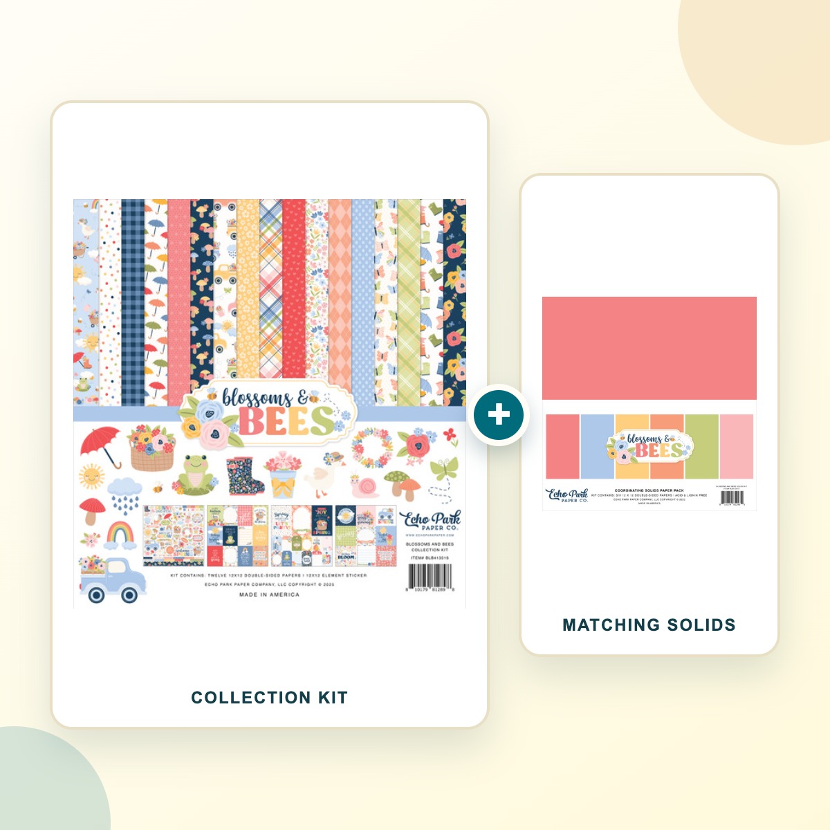 Blossoms And Bees Collection Kit + Solids