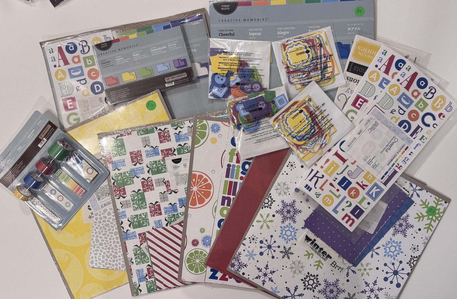 Creative Memories Vintage Cheerful Power Palette – Bundle 1