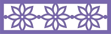 Star Flower 1x3 Border Die