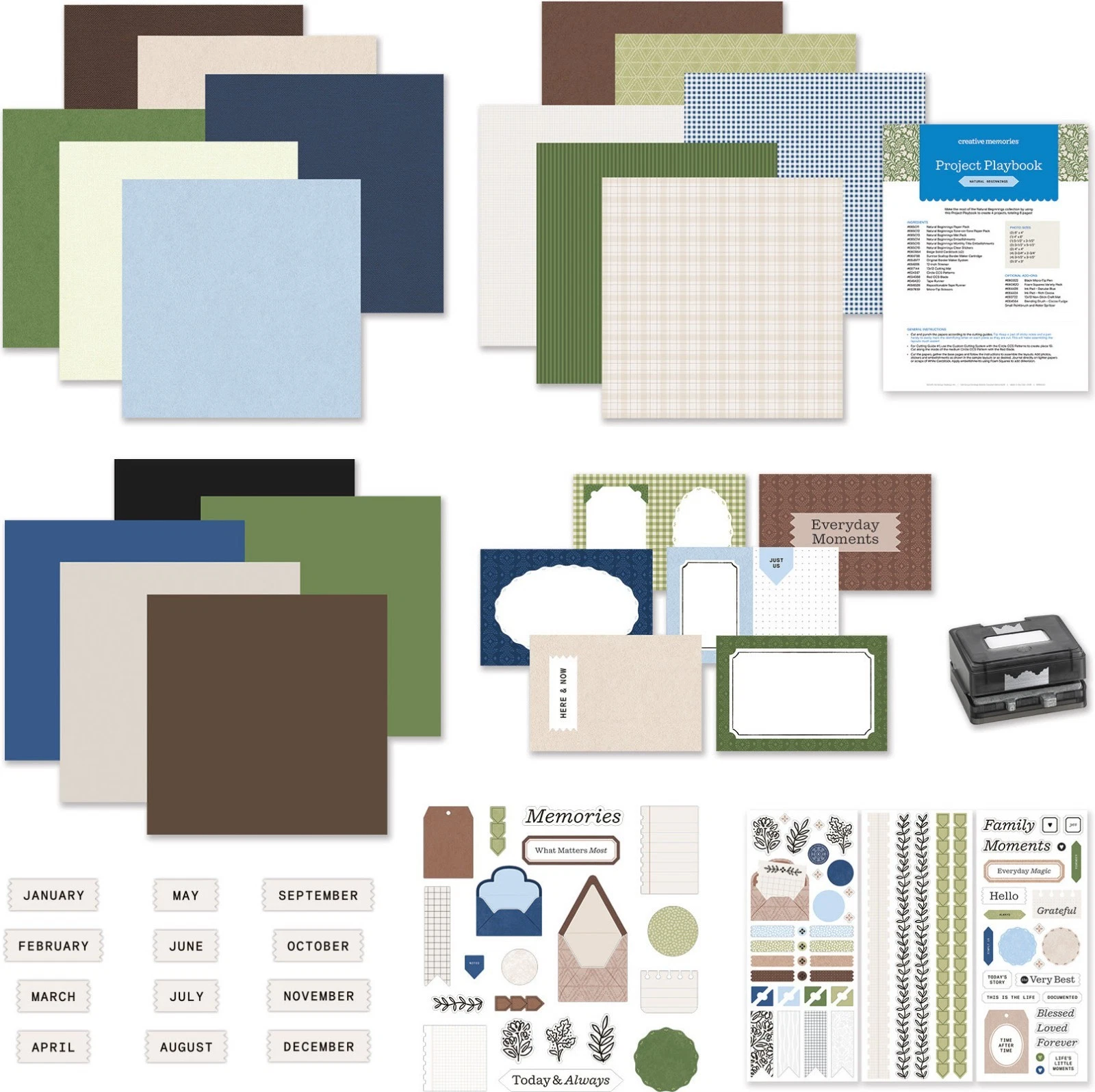 Creative Memories Natural Beginnings Buy-It-All Bundle with Sunrise Scallop BMC