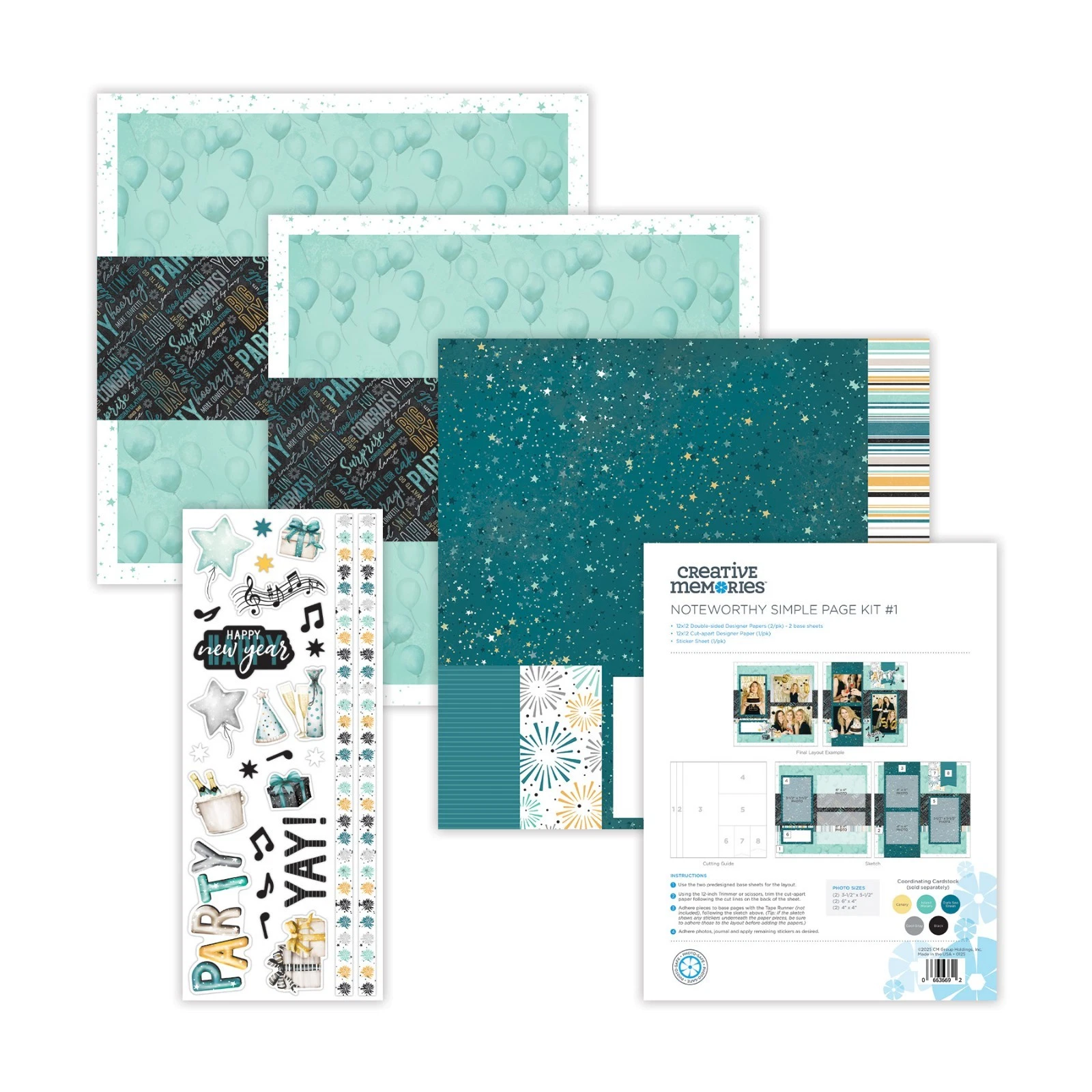 Creative Memories 2025 Noteworthy Simple Page Kits Complete Set of 12