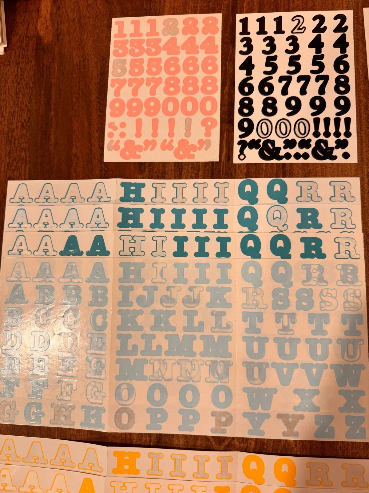 Creative Memories Bold ABC 123 Stickers, 42 Partial Sets photo 4