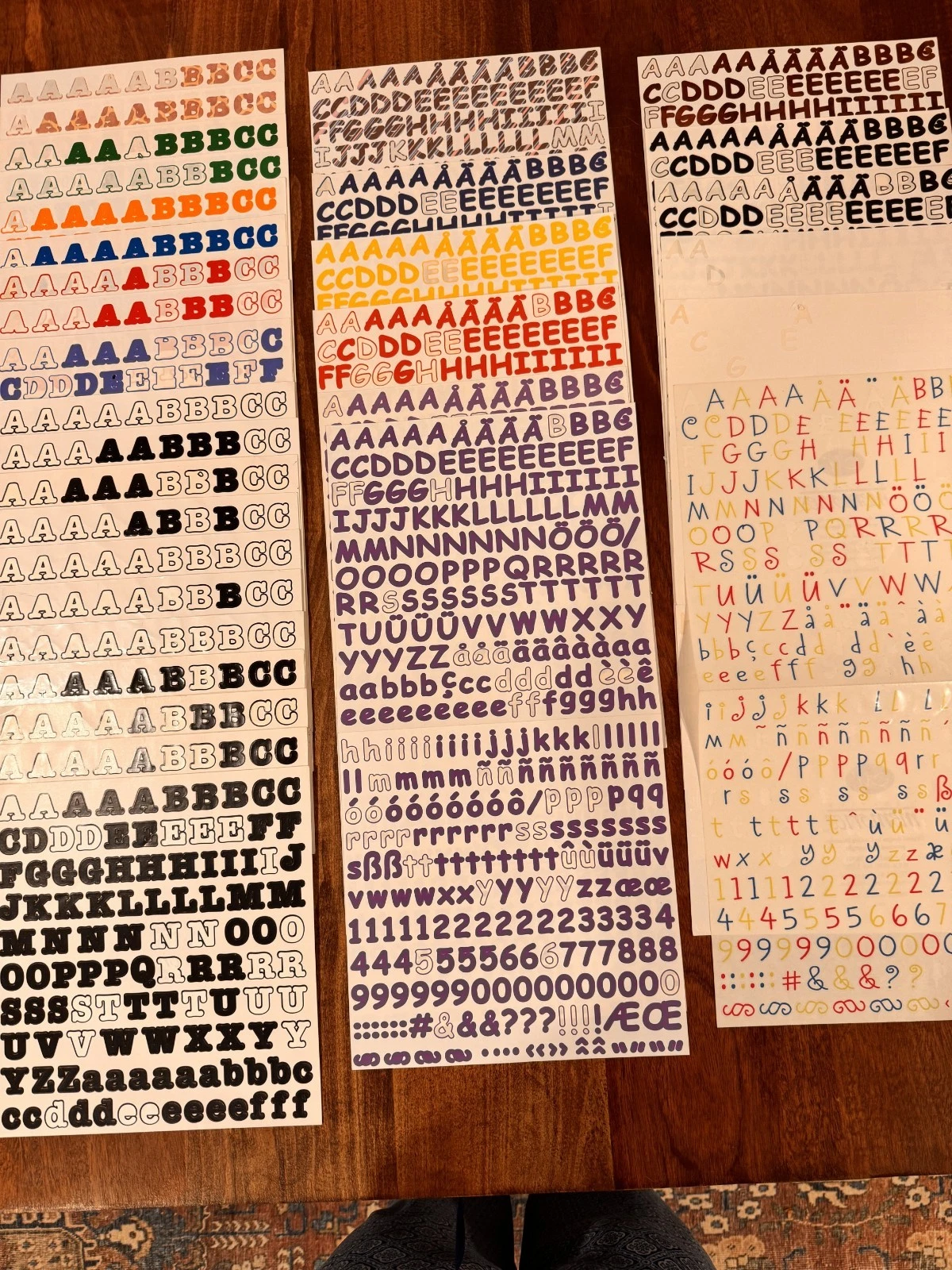 Creative Memories Classic, Bold and Sassy Alphabet Stickers, 60+ Partial Sheets