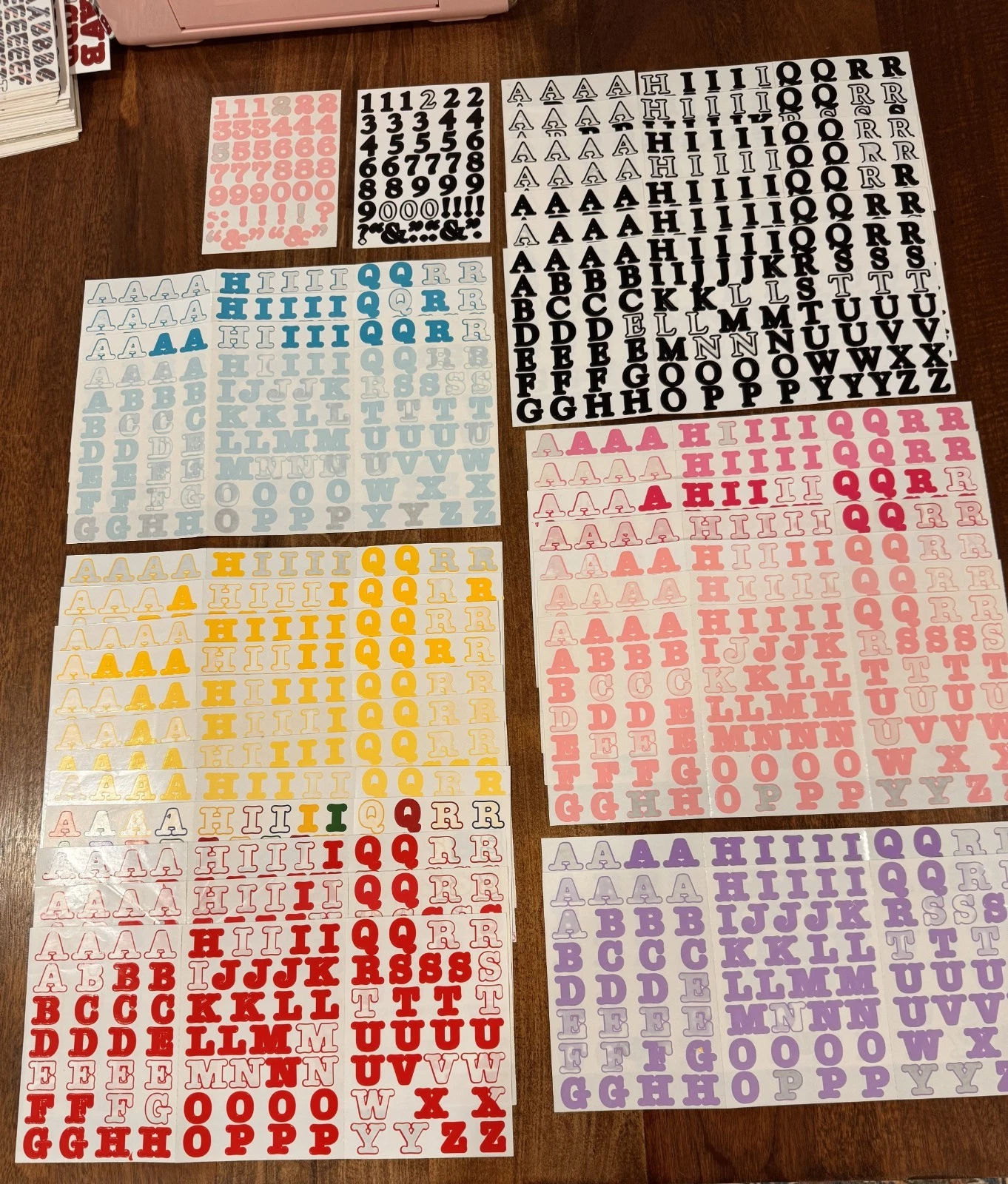 Creative Memories Classic, Bold and Sassy Alphabet Stickers, 60+ Partial Sheets photo 2