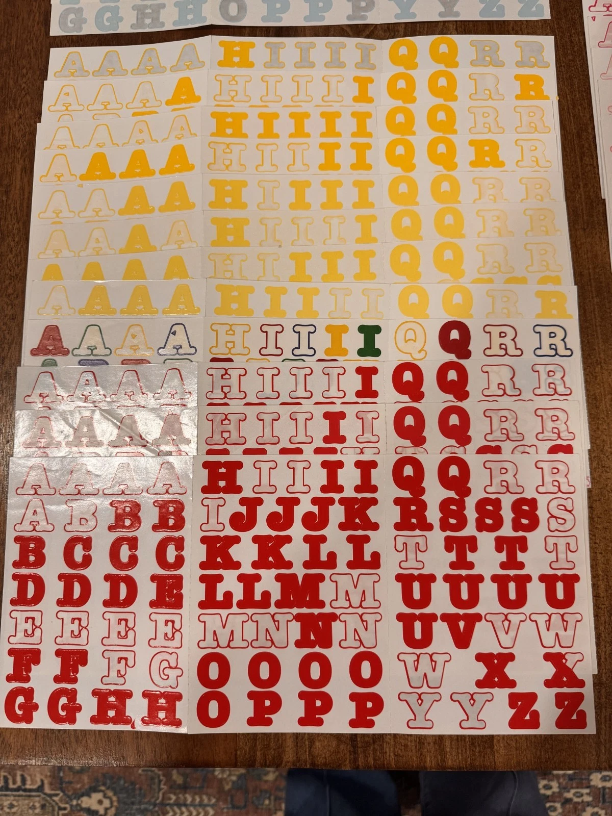 Creative Memories Classic, Bold and Sassy Alphabet Stickers, 60+ Partial Sheets photo 6